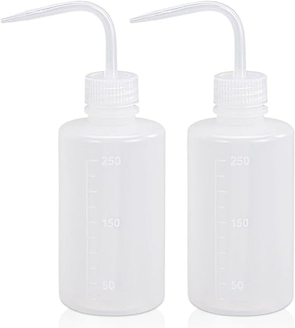 Tattoo Wash Bottles - 2pcs 250ml/8oz Tattoo Squeeze Bottle, Economy Plastic Watering Tools for Tattoo Supplies