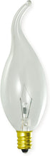 Bulbrite CA11 (E12) Bulb, 1 Count (Pack 1), Incandescent Candelabra Screw Base Light of Clear