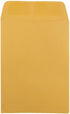 JAM PAPER 5 1/2 x 7 1/2 Open End Catalog Recycled Envelopes, Brown Kraft Manila, 100/Pack