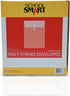School Smart Top Loading Polypropylene String Envelopes, Letter Size, Pack of 12, Clear