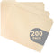 Blue Summit Supplies 200 Manila File Folders, Letter Size, 1/3 Cut Tab, Great for Organizing