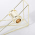 Metal Wire Tape Dispenser, Desktop Tape Holder Cutter for Home School Office Supplies, 1 Piece (Gold)