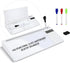 Green Plain Desktop Glass Whiteboard, Perfect Desk Board for Home, Office, and School, Glass Dry Erase Board