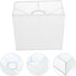 7.08X6.49X3.93 Inch Amosfun Rectangular Cloth Lampshade White Fabric Lamp Shade Replacement for Table and Floor Lamps