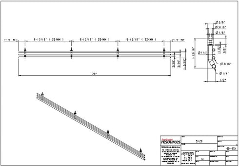Hardware Resources SF29 29 Inch Wide Wire Shoe Fence - Satin Nickel