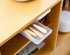 MAOYE Drawer Pencil Tray, Self-Adhesive Pop-Up Hidden Organizer, Paste Drawer-Type Storage Pen Box (White)