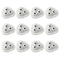 Comimark 12 pcs Household Adhesive Universal Wheel, Three-Ball Hole-Free Silent Hardware Accessories Small Pulley