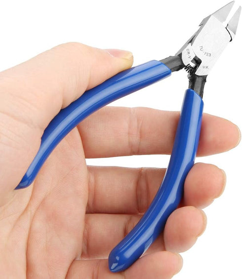 Jeanoko 4inch Electrical Wire Pliers, Chrome Vanadium Steel Side Cutting Nippers for Electronic Feet