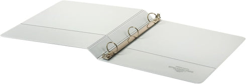 Office Depot Nonstick Round-Ring View Binder (OD02960) - 1in. Rings, 100% Recycled, White