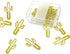 Binder Paper Clip, 30 Cute Cactus Paper Clips for Creative Decoration in Home, School, and Office (B)