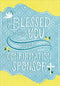 Designer Greetings Yellow with Blue Banner Confirmation Sponsor Thank You Card