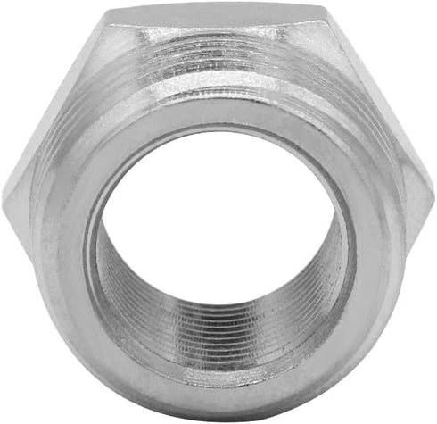 Joywayus 2PCS 1/2 G Male to 3/8 Compression Female Thread Bushing, Nickel Plated Brass Faucet Connector