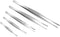 Hysagtek 5 Pcs Stainless Steel Gardening Tweezers Set, Large Long Plant Tweezers for Gardening, Kitchen, Succulents,