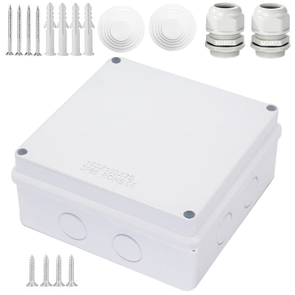 Junction Box, Zulkit Project Box with Reserved Holes, IP65 Waterproof Dustproof Electrical Box ABS Plastic