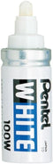 Pentel Bullet Tip Broad Marker - White - Art Supplies