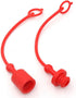 Hydraulic Coupler Dust Cap 1/4 ISO-B 5675 AG Male Female, CEKER Quick Connects Port Covers Fittings, Red Cap with