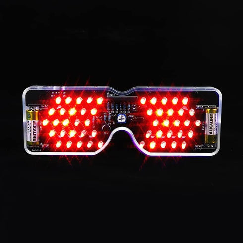 EK1972 Gikfun Light Up Glasses Soldering Practice Kit Sound Activated LED Eyeglasses DIY Electronics Kit for School