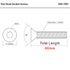 M8-1.25 x 60mm Flat Head Socket Cap Screws, 10 PCS Countersunk Bolts, Alloy Steel Grade 10.9, Fully Threaded, Allen