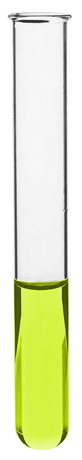 EISCO 24PK Test Tubes, 85ml - Borosilicate Glass, 1.2mm Thick Walls, 9.8" Tall, 1" Diameter