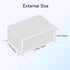 Project Box 8 Pieces Small Electrical Junction Box ABS Plastic Enclosure Power Case White 2.76" x 1.77" x 1.14"