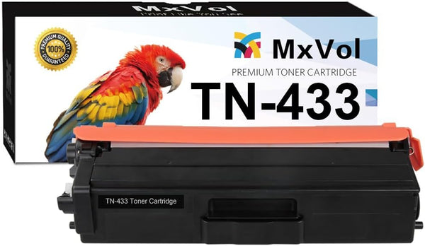 MxVol Compatible Brother TN433 Black Toner Cartridge Replacement for MFC-L8900CDW, 1-Pack