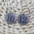 StayMax Metal Round Numbered Key Tags, ID Tags 1.18 Inches (1-10)