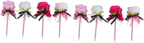 EXCEART 8 Pcs Stylus Pen Set - Artificial Peony Ornaments, Funny Ballpoint Pens, Creative Signature Pens, Office Bulk