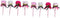 EXCEART 8 Pcs Stylus Pen Set - Artificial Peony Ornaments, Funny Ballpoint Pens, Creative Signature Pens, Office Bulk