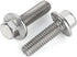M8 x 25mm Flanged Hex Head Bolts, Stainless Steel 18-8 (304), Plain Finish, 15 PCS