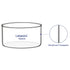 Crystallizing Dish, No Spout Flat Bottom Thick-Walled High Borosilicate Glass, 100 mm Outer Diameter, 300 ml Capacity