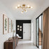 6 E26 Bulb Semi Flush Mount Ceiling Light Fixture, Lights Modern Sputnik Chandelier Ceiling Lamp with Base, Light