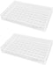Othmro 2Pcs Acrylic Test Tube Rack Holder, 11mm 96-Well Centrifuge Tube Holder, Transparent Plastic Stand for