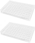 Othmro 2Pcs Acrylic Test Tube Rack Holder, 11mm 96-Well Centrifuge Tube Holder, Transparent Plastic Stand for
