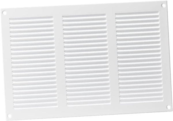 EUROPLAST 12x8 inch Vent Cover | White Register Vent Cover with Screen Mesh for HVAC Home Improvement