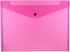 JAM PAPER Plastic Envelopes with Snap Closure, Letter Booklet, 9 3/4 x 13, Fuchsia Pink, 12/Pack