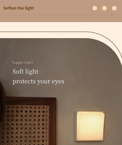 XiTason Nightlight for Kids Room,nightlights Plug in Wall,nightlights with a Switch,Very dim nightlight,Batter Wall