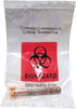 Biohazard Specimen Bags, 100pcs 6x9in with Ziplock Top and Outside Pocket Paperwork Pouch