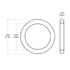 uxcell Fluorine Rubber O-Rings, Pack of 10 FKM Seal Gasket for Machinery Plumbing, 4mm OD 2mm ID 1mm Width, Green