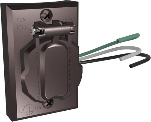 Solus SCO-338Z 120V Grounded Electrical Outlet for Outdoor Lamp Post and Poles, Energy Saving, Weather Resistant, UL