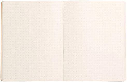 Rhodia Rhodiarama SoftCover Notebook - 80 Dots Sheets, 9 3/4" x 7 1/2", Silver Cover (117551C)