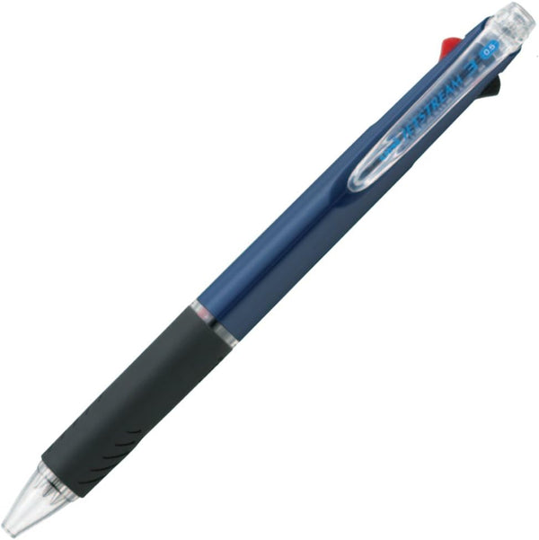 Uni Ballpoint Pen Jetstream, 3 Color Ink (Black, Red, Blue), 0.5mm, Navy (SXE340005.9)
