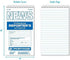 Portage Reporters Notebook, Top Bound Spiral Pocket Notepad, 4 x 8 In, Gregg Ruled 11/32", 70 Sheets, 140 Pg, Perfect