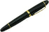 Jinhao 159 Fountain Pen Medium Black Lacquer with Gold Trim, Heavy with Pen Pouch & Refill Ink Converter