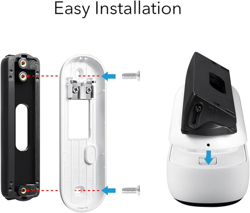 Wasserstein Horizontal Wedge Wall Mount 35 to 55 for Arlo Wireless Video Doorbell (2nd Gen)