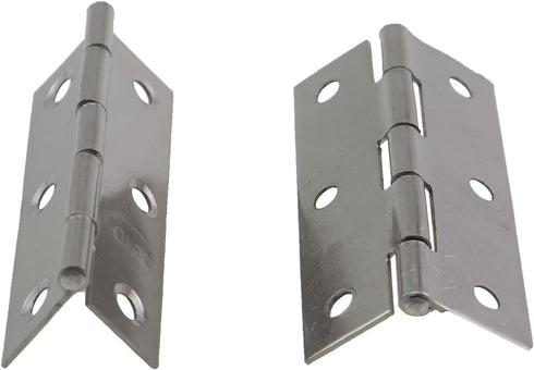 MDXing 12PCS 66x38x1.2mm Stainless Steel Butt Hinge Silver Door Hinges Window Hinge Indoor and Outdoor Hinge Suitable