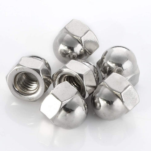 3/8-16 Acorn Cap Hex Nuts, 304 Stainless Steel 18-8, Bright Finish, 15 PCS