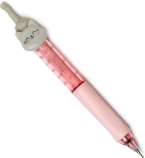 Legami Meow Mechanical Pencil, 1 Lead 0.7 mm HB Included, Diameter 1.2 cm, Ergonomic Silicone Handle for Precise Writing