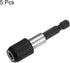 5pack 60mm Magnetic Screwdriver Bits Holder Extension, Quick Release Drill Bit Chuck Adapter for Power Tool