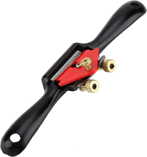 Draw Knife, 10" Adjustable SpokeShave with Flat Base, Metal Blade Wood Working Hand Tool for Wood Craft