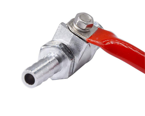 YOUHO 1/4 to 1/4 Hose Barb Straight Through Forged Brass Micro-Cut Ball Valve, 2PCS (Without Check)